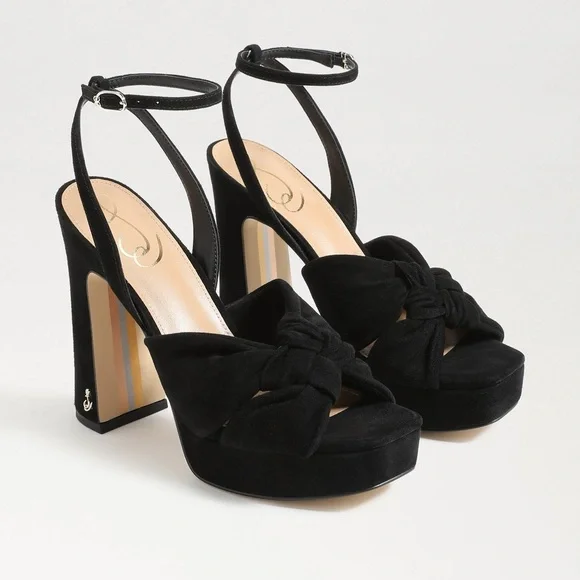 Sam Edelman Kristen Black Suede 8.5 - Picture 4 of 12